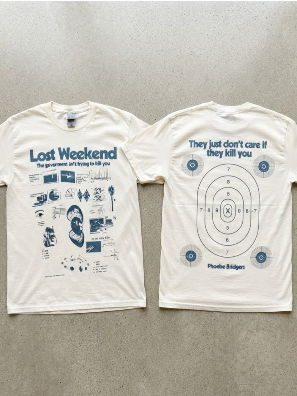 Phoebe Bridgers Lost Weekend The Lost Tour 2026 White T-Shirt S-4XL